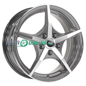 Литой диск Megami MGM-19 5.5x14 4x98 ET 35 Dia 58.6 (чёрный глянцевый с полированной лицевой частью)