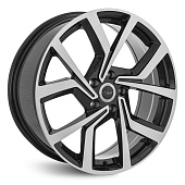 Литой диск Lizardo XH163 8x19 5x108 ET 45 Dia 67.1 (черный глянцевый полированная лицевая сторона диска)