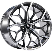 Литой диск LegeArtis Concept B548 10.5x22 5x112 ET 43 Dia 66.6 (серый темный глянцевый полностью полированнный)