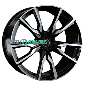 Литой диск Replay B306 9.5x22 5x112 ET 37 Dia 66.6 (серебристый матовый с полированной лицевой частью)