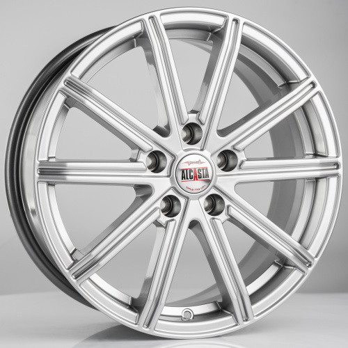 Alcasta M64 7x17 5x114.3 ET 45 Dia 54.1 (чёрный глянцевый с полированной лицевой частью)