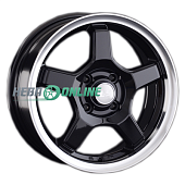 Литой диск LS Wheels LS816 7x16 4x100 ET 45 Dia 60.1 (серебристый с полированным ободом)
