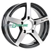 Литой диск RST R 136 6x16 5x139.7 ET 40 Dia 98 (серебристый с полированным ободом)