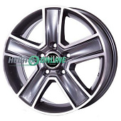 Литой диск Replica FR FT473 6.5x15 5x118 ET 55 Dia 71.1 (серый темный глянцевый полностью полированнный)
