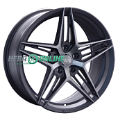 Литой диск LS Wheels LS1262 7.5x17 4x100 ET 40 Dia 60.1 (серый темный глянцевый полностью полированнный)
