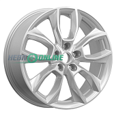 Литой диск КиК Premium Series КР001 7x18 5x114.3 ET 45 Dia 66.1 (серебристый темный с полированной лицевой частью)