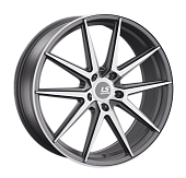 Литой диск LS FlowForming RC08 8.5x20 5x114.3 ET 45 Dia 67.1 (серебристый матовый с полированной лицевой частью)