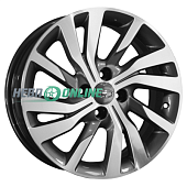 Литой диск КиК Fenix (КС734) 6x16 4x100 ET 41 Dia 60.15 (антрацит глянцевый с полированной лицевой поверхностью)