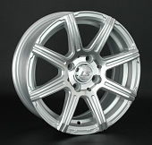 Литой диск LS Wheels LS571 7x16 4x100 ET 40 Dia 73.1 (чёрный глянцевый с полированной лицевой частью)