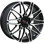 Литой диск LegeArtis Concept B542 9.5x22 5x112 ET 37 Dia 66.6 (чёрный глянцевый с полированной лицевой частью)