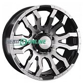 Литой диск LS Wheels LS1294 9x20 6x139.7 ET 20 Dia 100.1 (чёрный глянцевый с полированной лицевой частью)