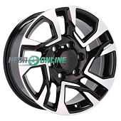 Литой диск Replica FR IVF-957 8.5x20 6x139.7 ET 25 Dia 106.2 (черный матовый)