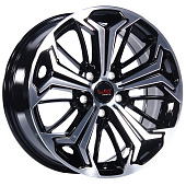 Литой диск LegeArtis Concept TY561 7x18 5x114.3 ET 30 Dia 60.1 (чёрный глянцевый с полированной лицевой частью)