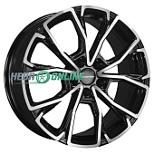 Литой диск Khomen KHW1907 7.5x19 5x114.3 ET 45 Dia 60.1 (серый с полированной лицевой частью)