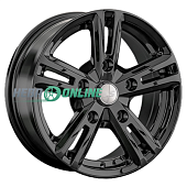 Литой диск LS Wheels LS291 6.5x15 5x139.7 ET 40 Dia 98.5 (черный глянцевый)