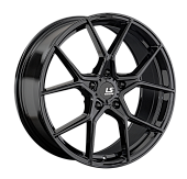 Литой диск LS FlowForming RC72 9x20 5x114.3 ET 45 Dia 67.1 (чёрный глянцевый с полированной лицевой частью)
