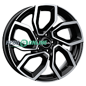 Литой диск Mak Apollo 7.5x18 5x108 ET 45 Dia 65.1 (чёрный глянцевый с полированной лицевой частью)