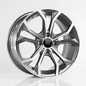 Литой диск Megami MGM-33 6.5x15 4x98 ET 35 Dia 58.6 (серый темный глянцевый полностью полированнный)