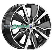 Литой диск КиК Гамбит (КС961) 6.5x16 5x114.3 ET 40 Dia 67.1 (черный с полированной лицевой частью)