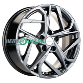 Литой диск Khomen KHW1716 7x17 5x110 ET 45 Dia 67.1 (черный глянцевый)