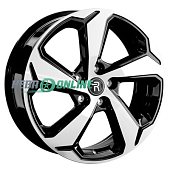 Литой диск Replay CHR108 7.5x19 5x108 ET 36 Dia 65.1 (чёрный глянцевый с полированной лицевой частью)