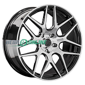 Литой диск LS Forged LS FG43 10x22 5x130 ET 36 Dia 84.1 (черный матовый с полированным ободом)