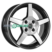 Литой диск Megami AF-07 7.5x18 5x110 ET 46 Dia 63.3 (серый темный глянцевый полностью полированнный)