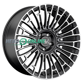 Литой диск LS Forged LS FG25 9x21 5x120 ET 45.5 Dia 62.6 (черный глянцевый)