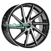 Литой диск X-Race H-03 7x15 4x100 ET 30 Dia 54.1 (чёрный глянцевый с полированной лицевой частью)