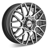 Литой диск X Trike X-132 6x15 4x98 ET 35 Dia 58.6 (серебристый темный)