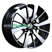 Литой диск Replay MI138 7.5x18 6x139.7 ET 46 Dia 67.1 (чёрный глянцевый с полированной лицевой частью)