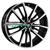 Литой диск Khomen KHW1812 7x18 5x112 ET 43 Dia 57.1 (черный глянцевый)