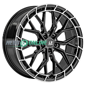 Литой диск LS FlowForming RC97 8.5x20 5x108 ET 30 Dia 65.1 (черный с полированным ободом)
