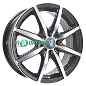 Литой диск Venti 1605 6x16 4x100 ET 45 Dia 54.1 (серебристый с полированным ободом)