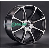 Литой диск LS Wheels LS327 7.5x17 5x114.3 ET 40 Dia 73.1 (чёрный глянцевый с полированной лицевой частью)