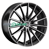 Литой диск LS FlowForming RC63 8.5x20 5x120 ET 45 Dia 72.6 (чёрный глянцевый с полированной лицевой частью)
