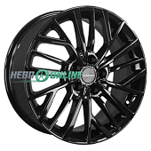 Литой диск Khomen KHW1717 7x17 5x114.3 ET 48.5 Dia 67.1 (черный с полировкой)