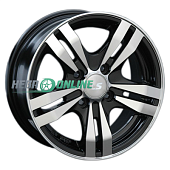 Литой диск LS Wheels LS142 6.5x16 5x114.3 ET 45 Dia 73.1 (серый темный глянцевый полностью полированнный)