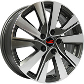 Литой диск LegeArtis Concept KI527 6.5x17 5x114.3 ET 35 Dia 67.1 (серый темный глянцевый полностью полированнный)