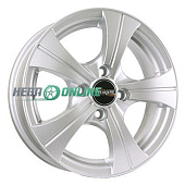 Литой диск Tech Line 410 5.5x14 4x100 ET 43 Dia 60.1 (серебристый темный)