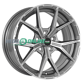 Литой диск Megami MGM-22 6.5x15 4x100 ET 36 Dia 60.1 (черный с полированной лицевой частью)