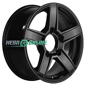 Литой диск Khomen KHW1614 6.5x16 5x139.7 ET 35 Dia 98.5 (черный с полировкой)