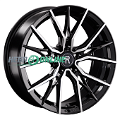 Литой диск Replay A262 7.5x17 5x112 ET 38 Dia 66.6 (чёрный глянцевый с полированной лицевой частью)