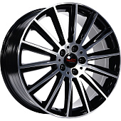 Литой диск LegeArtis Concept MR542 8.5x20 5x112 ET 42 Dia 66.6 (чёрный глянцевый с полированной лицевой частью)