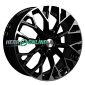 Литой диск Khomen KHW1718 7x17 5x110 ET 45 Dia 67.1 (серебристый глянцевый)