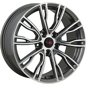 Литой диск LegeArtis Concept B533 9.5x22 5x112 ET 37 Dia 66.6 (серый темный глянцевый полностью полированнный)