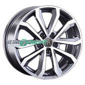 Литой диск Replay HND232 7x17 5x114.3 ET 51 Dia 67.1 (серый темный глянцевый полностью полированнный)
