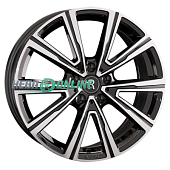 Литой диск Replay GL75 7x18 5x114.3 ET 53 Dia 54.1 (чёрный глянцевый с полированной лицевой частью)