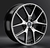 Литой диск Replay LX170 8x18 5x114.3 ET 30 Dia 60.1 (чёрный глянцевый с полированной лицевой частью)