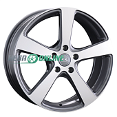 Литой диск LS Wheels LS956 7.5x18 5x114.3 ET 45 Dia 73.1 (серый темный глянцевый полностью полированнный)